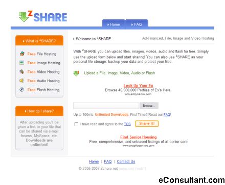 Web 2.0 : zSHARE